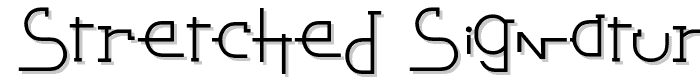 Stretched Signature Best Italic police